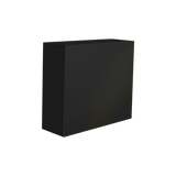 Perth rectangular fiberglass planter in Matte Black, 48 × 16 × 42 in, studio render