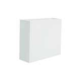 Perth rectangular fiberglass planter in Matte Bright White, 48 × 16 × 42 in, studio render