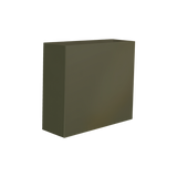 Perth rectangular fiberglass planter in Matte Bronze, 48 × 16 × 42 in, studio render