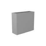 Perth rectangular fiberglass planter in Matte Cement Grey