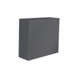 Perth rectangular fiberglass planter in Matte Charcoal, 48 × 16 × 42 in, studio render
