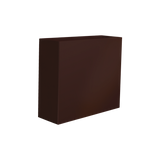 Perth rectangular fiberglass planter in Matte Dark Brown, 48 × 16 × 42 in, studio render
