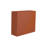 Perth rectangular fiberglass planter in Matte Terra Cotta, 48 × 16 × 42 in, studio render