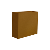 Perth rectangular fiberglass planter in Metallic Bronze, 48 × 16 × 42 in, studio render