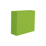 Perth rectangular fiberglass planter in Satin Green, 48 × 16 × 42 in, studio render