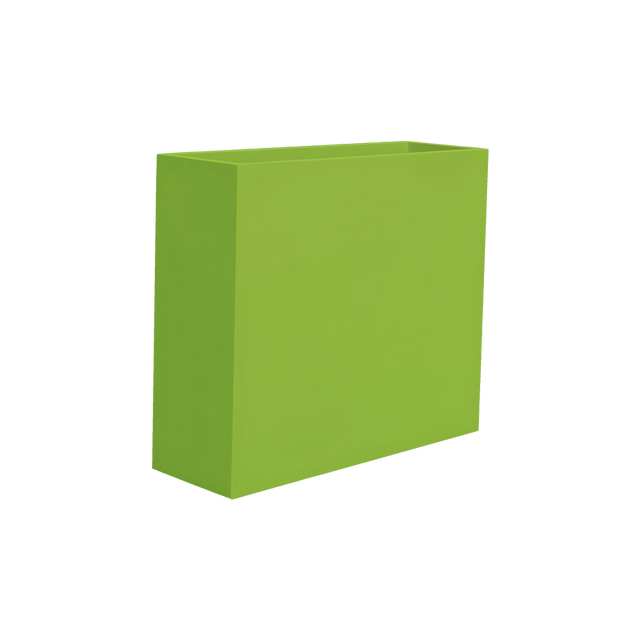 Perth rectangular fiberglass planter in Satin Green, 48 × 16 × 42 in, studio render