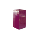 Potsdam corner fiberglass planter in Gloss Eggplant
