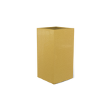 Potsdam corner fiberglass planter in Gloss Metallic Gold