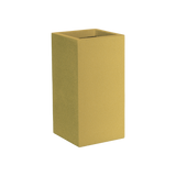 Potsdam corner fiberglass planter in Gloss Metallic Gold, 16 × 16 × 32 in, studio render