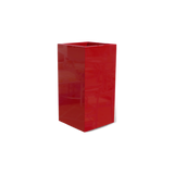 Potsdam corner fiberglass planter in Gloss Red
