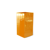 Potsdam corner fiberglass planter in Gloss Tangerine