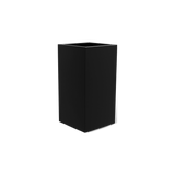Potsdam corner fiberglass planter in Matte Black