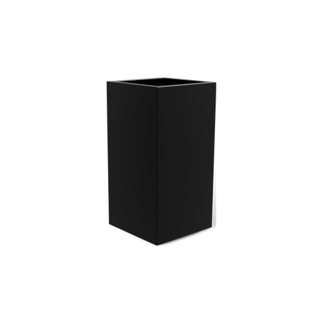 Potsdam corner fiberglass planter in Matte Black