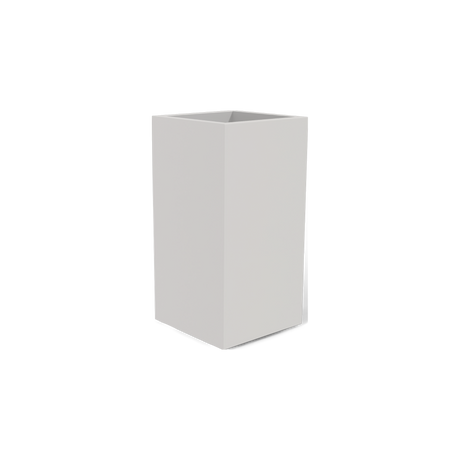Potsdam corner fiberglass planter in Matte Cement Grey
