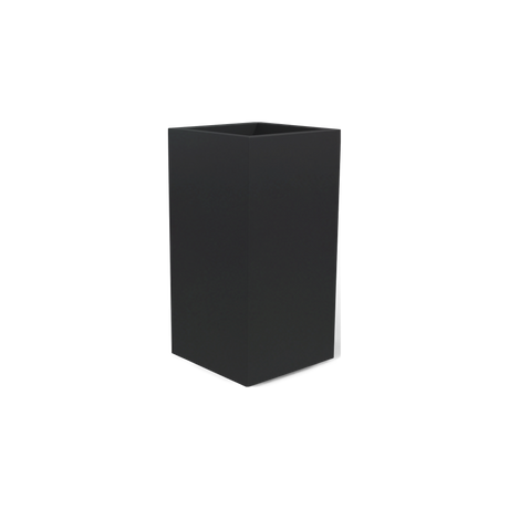 Potsdam corner fiberglass planter in Matte Charcoal