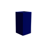 Potsdam corner fiberglass planter in Matte Cobalt Blue