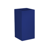 Potsdam corner fiberglass planter in Matte Cobalt Blue, 16 × 16 × 32 in, studio render