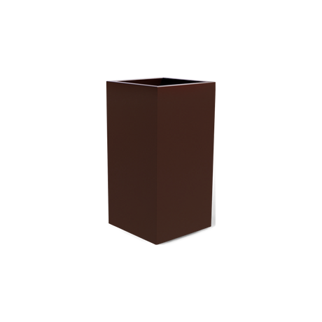 Potsdam corner fiberglass planter in Matte Dark Brown
