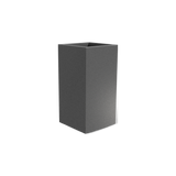 Potsdam corner fiberglass planter in Matte Gunmetal