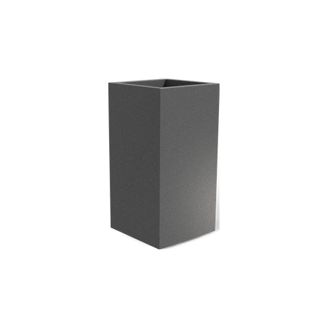 Potsdam corner fiberglass planter in Matte Gunmetal