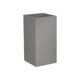 Potsdam corner fiberglass planter in Matte Gunmetal, 16 × 16 × 32 in, studio render