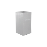 Potsdam corner fiberglass planter in Metallic Silver