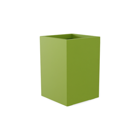 Potsdam corner fiberglass planter in Satin Green