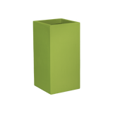 Potsdam corner fiberglass planter in Satin Green, 16 × 16 × 32 in, studio render