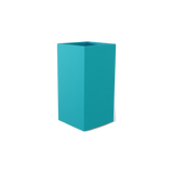 Potsdam corner fiberglass planter in Satin Seafoam Green