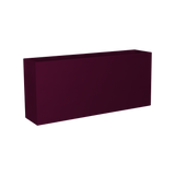 Potsdam rectangular fiberglass planter in Gloss Eggplant, studio render