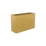Potsdam rectangular fiberglass planter in Gloss Metallic Gold