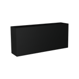 Potsdam rectangular fiberglass planter in Matte Black, studio render
