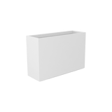 Potsdam rectangular fiberglass planter in Matte Bright White