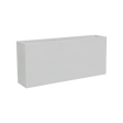 Potsdam rectangular fiberglass planter in Matte Bright White, studio render