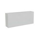 Potsdam rectangular fiberglass planter in Matte Bright White, studio render