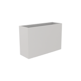 Potsdam rectangular fiberglass planter in Matte Cement Grey