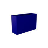 Potsdam rectangular fiberglass planter in Matte Cobalt Blue