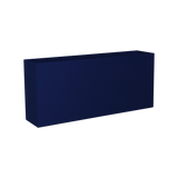 Potsdam rectangular fiberglass planter in Matte Cobalt Blue, studio render