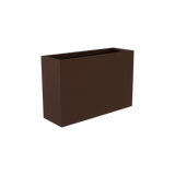 Potsdam rectangular fiberglass planter in Matte Dark Brown