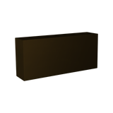 Potsdam rectangular fiberglass planter in Matte Dark Brown, studio render
