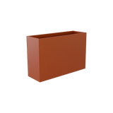 Potsdam rectangular fiberglass planter in Matte Terra Cotta