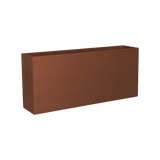 Potsdam rectangular fiberglass planter in Matte Terra Cotta, studio render