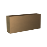 Potsdam rectangular fiberglass planter in Metallic Bronze, studio render