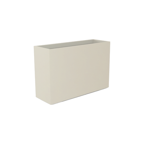 Potsdam rectangular fiberglass planter in Satin Beige