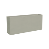 Potsdam rectangular fiberglass planter in Satin Beige, studio render