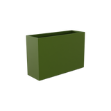 Potsdam rectangular fiberglass planter in Satin Green