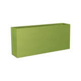 Potsdam rectangular fiberglass planter in Satin Green, studio render