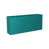 Potsdam rectangular fiberglass planter in Satin Seafoam Green, studio render