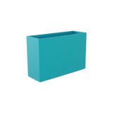 Potsdam rectangular fiberglass planter in Satin Seafoam Green