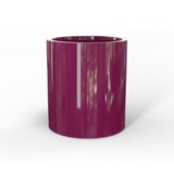 Rio grande cylinder fiberglass planter in Gloss Eggplant, studio render